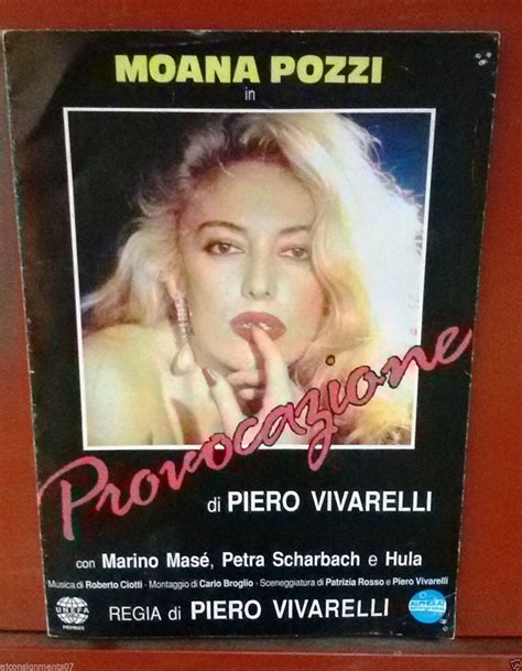 Provocazione {moana Pozzi} Original Italian Movie Program 80s Braichposters