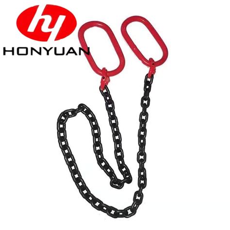 G Red Color Chain Lifting Sling With Masterlink Assembly And Hook