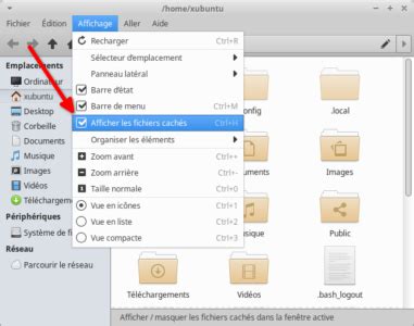 Comment masquer des dossiers ou afficher les fichiers cachés sous Linux