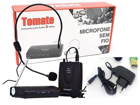 Microfone Lapela Sem Fio Profissional Wireless Headset 50mts R 135