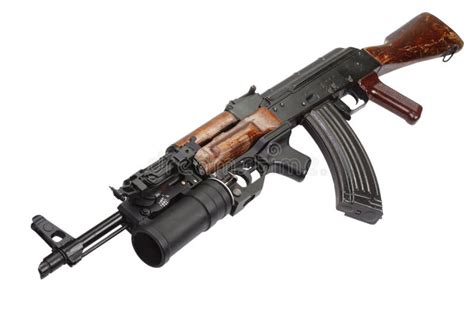 Kalashnikov Ak With Mm Gp Grenade Launcher Stock Photo Image