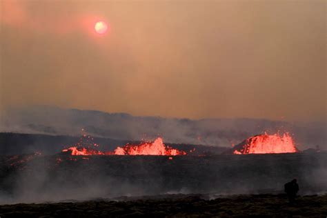 Las impactantes imágenes de la erupción del volcán islandés Litli