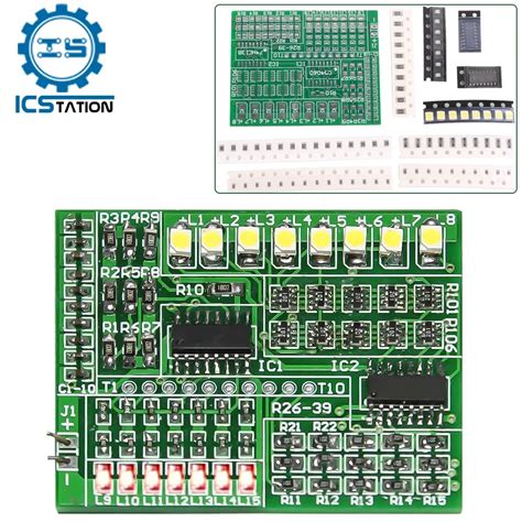 DIY Eletr Nico Soldagem Componente Kit SMD Componente Solda Projeto