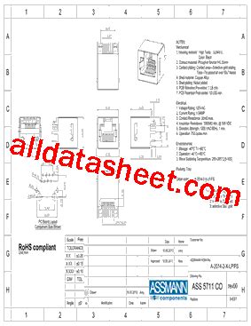 A 2014 2 2 LP FS Datasheet PDF Assmann Electronics Inc