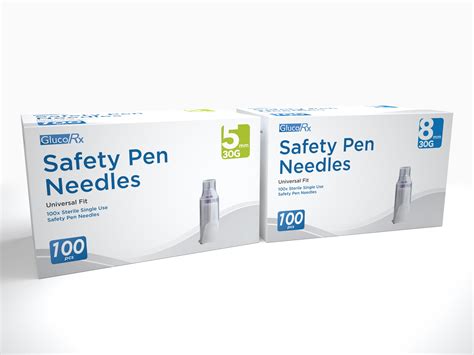 GlucoRx Safety Pen Needles (both sizes) – GlucoRx