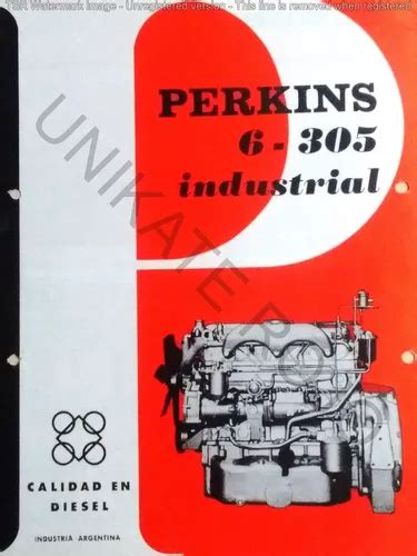 Antiguo Catálogo Motor Perkins 6 305 Industrial Diesel 70 en venta en