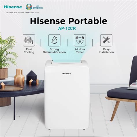 Hisense แอรเคลอนท 12000 BTU AP 12CR4RNXS00 portable air