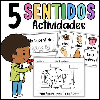 Los 5 sentidos actividades en español Spanish Senses Activities