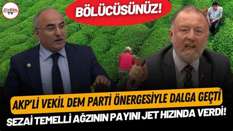 AKP li vekil DEM Parti önergesiyle dalga geçti Sezai Temelli ağzının