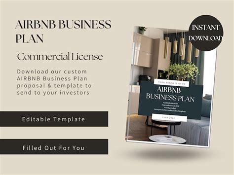 Airbnb Business Plan Canva Template Small Business Planner Etsy