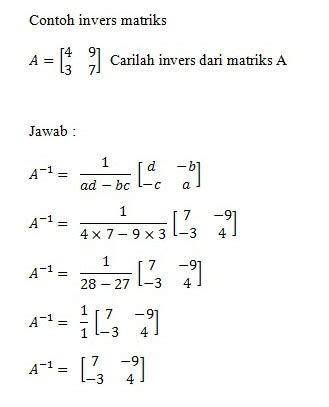 SEJUTA ILMU: INVERS MATRIKS