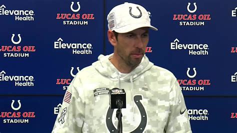 Indianapolis Colts Head Coach Shane Steichen On Qb Situation Joe