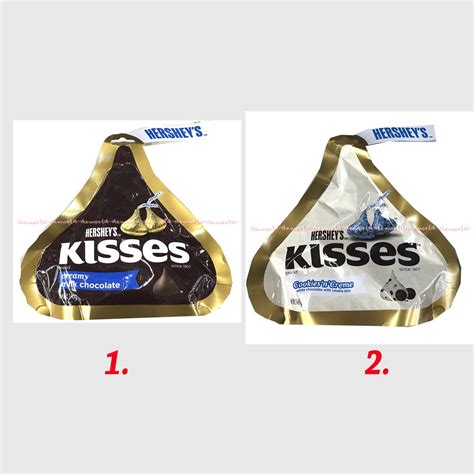 Jual Hershey S Kisses Creamy Milk Chocolate Gr Bulat Coklat Cookies