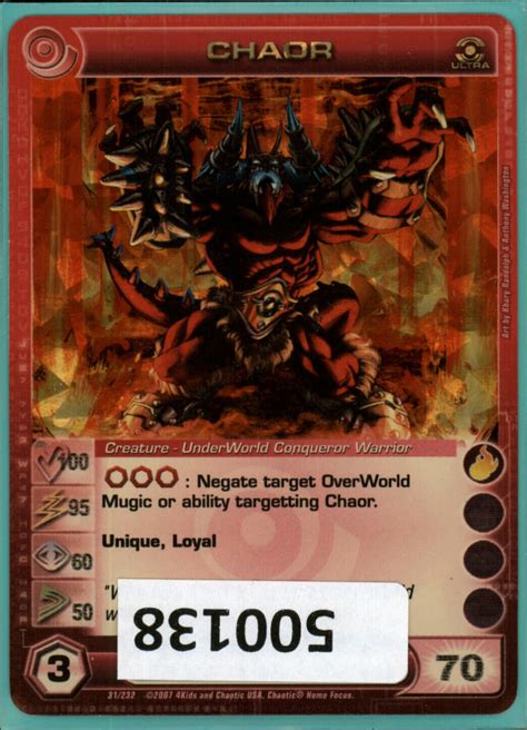 500138 Chaor 10095605070 0 Max Stats Ultra Rare Foil Chaotic