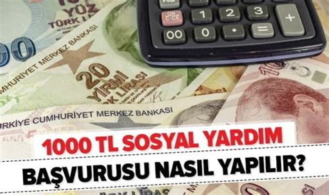 1000 TL Sosyal Yardım Parası Başvurusu Nasıl Yapılır