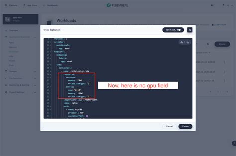 fix Delete gpu field when creating workload 2895 合并请求
