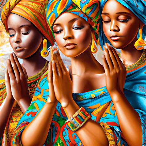 Beautiful African Woman Painting