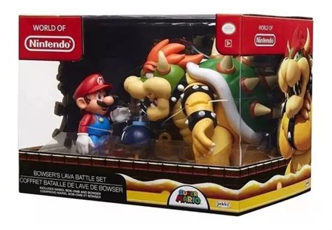 Playset Super Mario Batalla De Lava De Bowser Koopa Env O Gratis