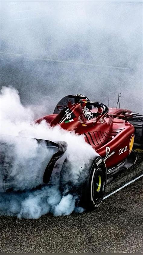 Charles Leclerc Doing Donuts In Abu Dhabi Grand Prix With Scuderia