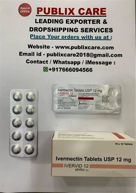 Ivervid Mg Tablets At Rs Strip Of Tablets Ivermectin Tablets