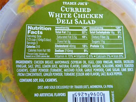 Whats Good At Trader Joes Trader Joes Curried White Chicken Deli Salad