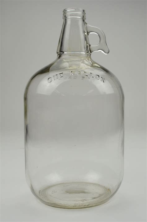 One Gallon Clear Glass Jug 125 Tall