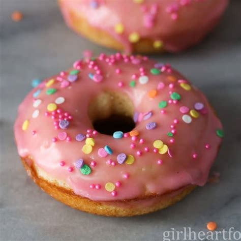 Vanilla Glazed Donuts With Simple Icing Sugar Glaze Girl Heart Food®