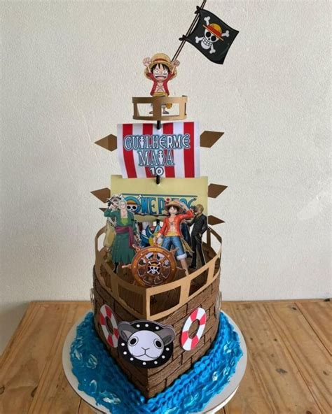 Bolo One Piece Fotos Para Uma Fant Stica Aventura Pirata Festa De