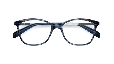 Karen Millen Womens Glasses Km 111 Blue Rectangle Plastic Acetate