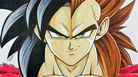 Drawing Goku Vegeta Ssj Dragonball Gt Tolgart Youtube