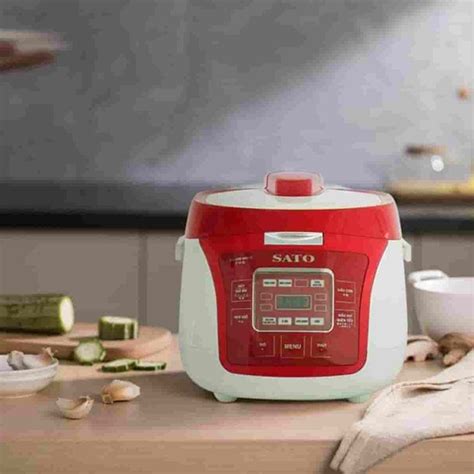 NỒI CƠM ĐIỆN TỬ SATO 18DT013 Cooker Kitchen appliances Rice cooker