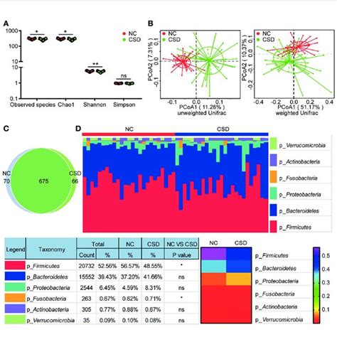 Comparison Of Alpha Diversity Beta Diversity Otu And Phylum Levels