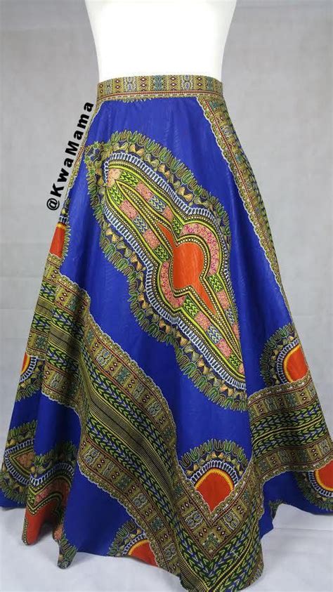 Dashiki Maxi Skirt Angelina Maxi Skirt African Wax Maxi African Print Skirt African American