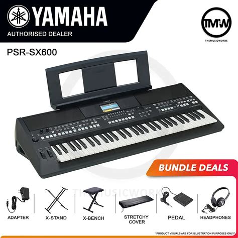 Yamaha PSR SX600 61 Key Arranger Workstation Keyboard TMW