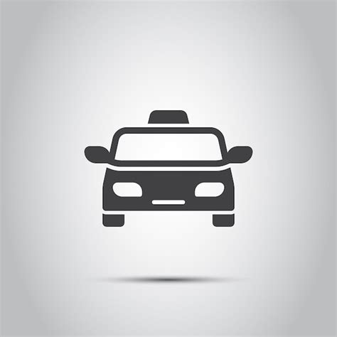 Icono De Taxi En Estilo Plano Ilustraci N Vectorial De Taxi En Un Fondo