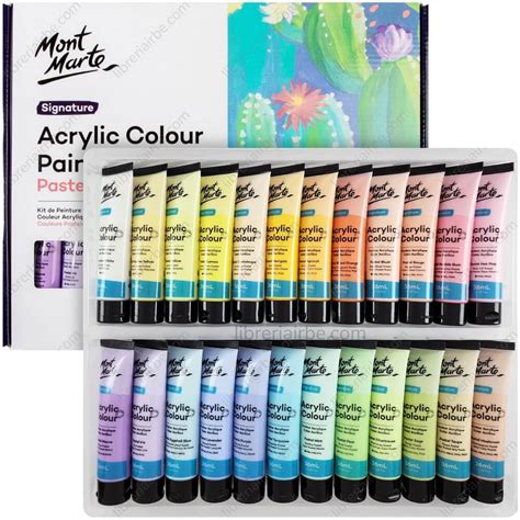 Pintura Acrílica Mont Marte Signature en Tubos de 36 ml Set de 24