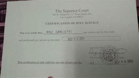 La Court Jury Duty