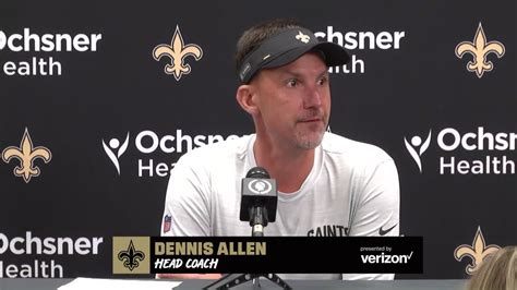 Saints Training Camp 2022 Dennis Allen Media Availability 72822