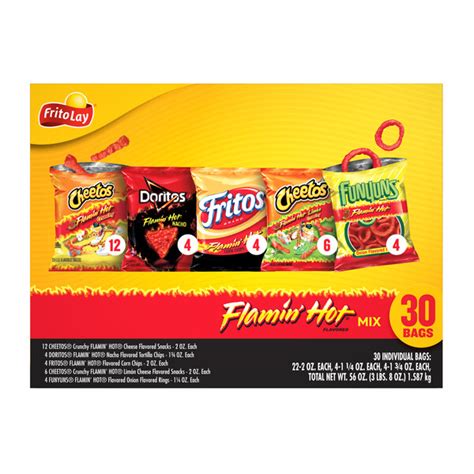 Frito Lay Flamin Hot Mix Variety Pack Smartlabel