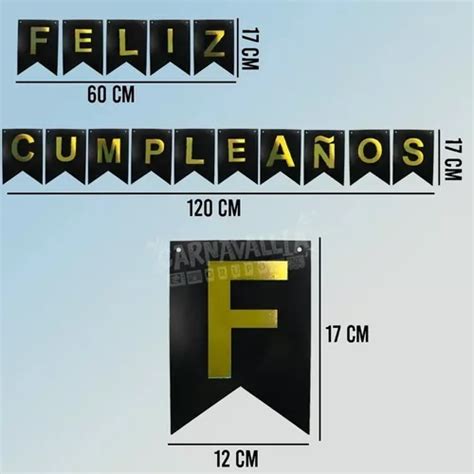 Banderin Feliz Cumplea Os Con Glitter Letrero Banner Colores En Venta