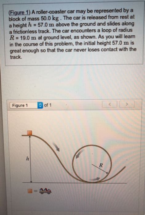 Solved Figure A Roller Coaster Car May Be Represented By Chegg