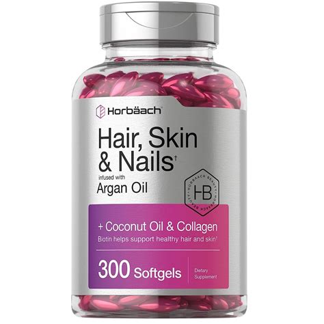 Hair Skin and Nails Vitamins | 300 Softgels