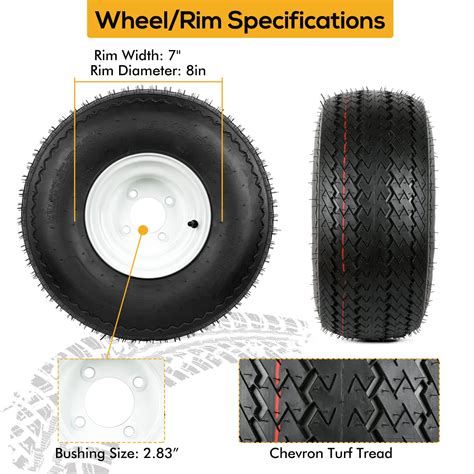 Snapklik WEIZE 18x8 50 8 Tubeless Tires