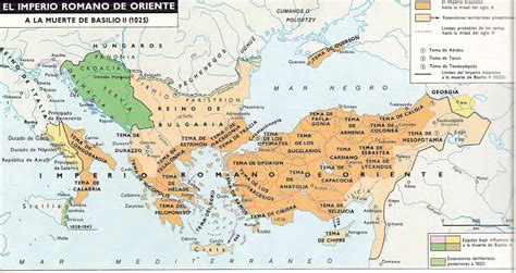 Mapa El Imperio Bizantino En El Siglo XI The Byzantine Empire In The