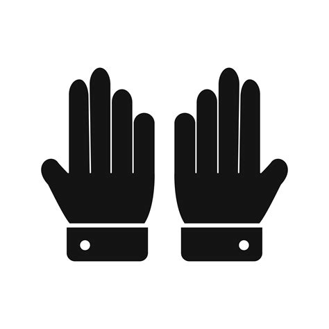 Gloves Icon Vector Illustration Vector Art At Vecteezy