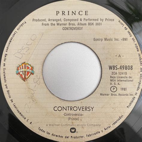 Prince – Controversy (1981, Vinyl) - Discogs