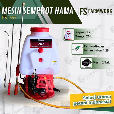 Jual Mesin Semprot Hama Power Sprayer FS767 2 Tak 20 Liter Knapsack