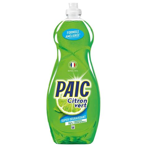 Achat Vente Paic Liquide Vaisselle Mains Paic Citron Vert Ml