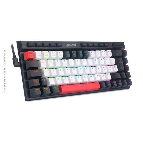 Teclado Mecânico Gamer Redragon K635wbr Rgb Pt Brown