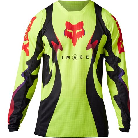 Fox Maillot MX 180 Kozmik Neon Jaune Maciag Offroad